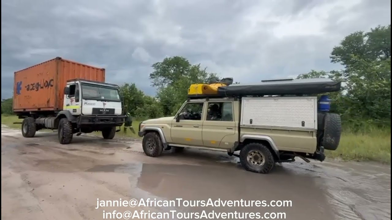 Overlanding - Kalahari crossing and Okavango Delta Safari in Rainy season Part 3