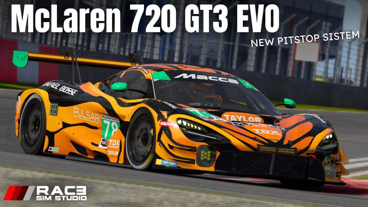 New McLaren 720S GT3 EVO Mod | RSS Macca 72 V8 Evo