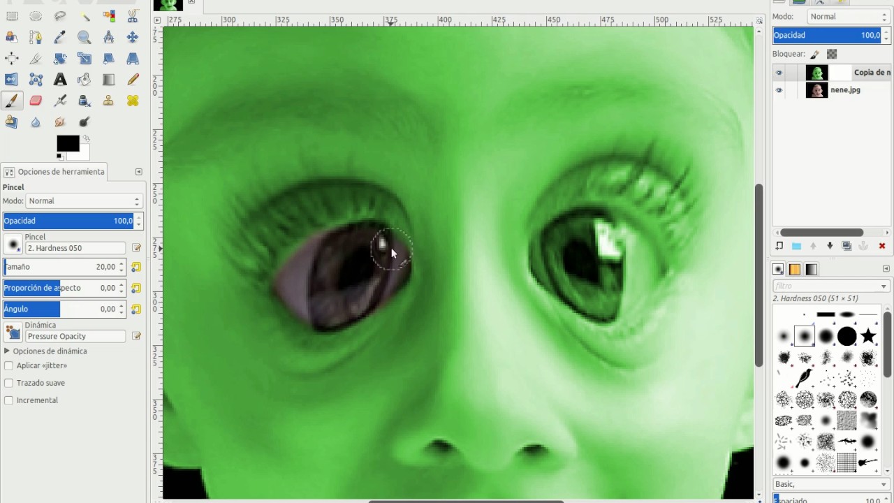 Ejercicios GIMP - Filtro de Distorsión