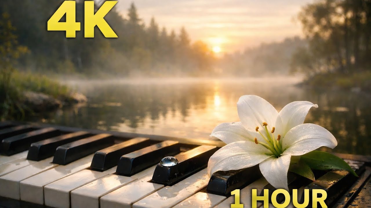 4K Peaceful Nature (1 Hour) | Gentle New Classical Music Elegies for Sleep