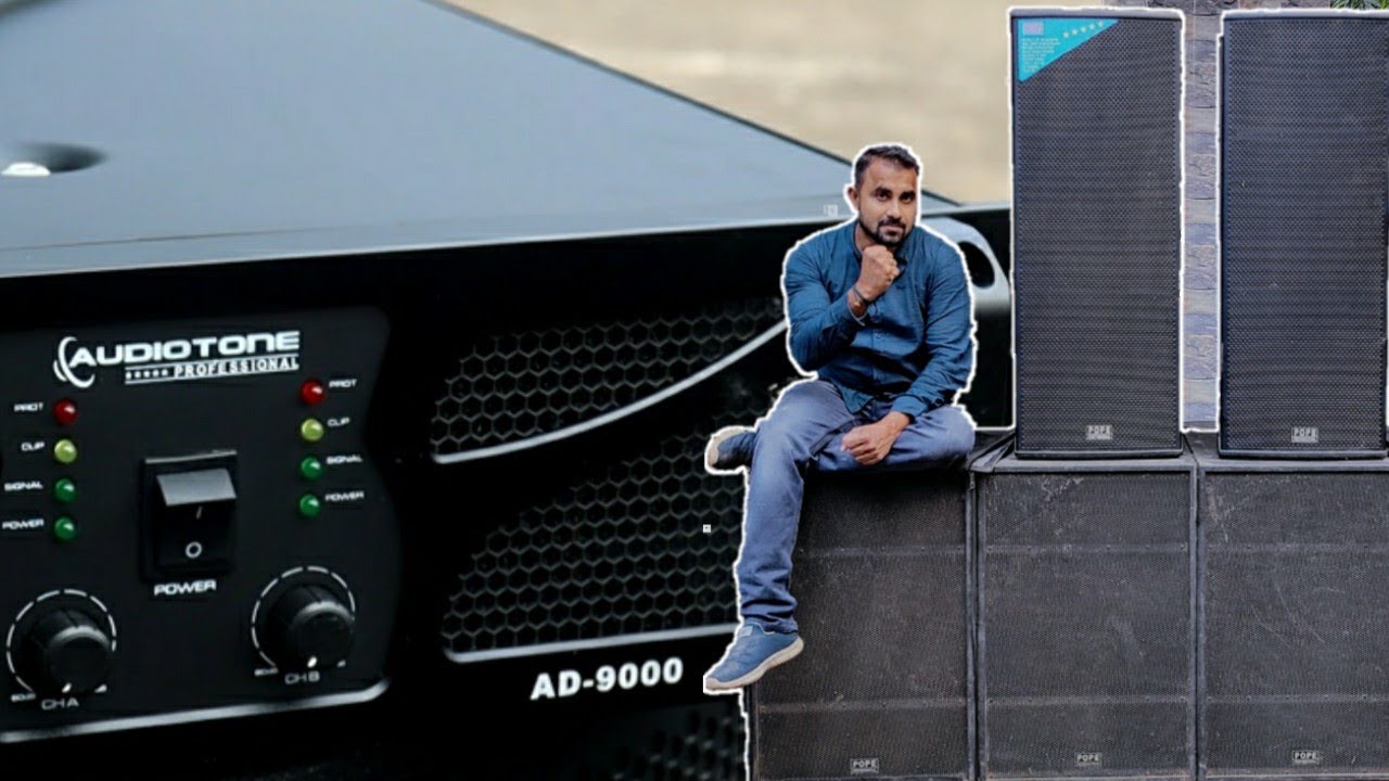 Audiotone AD9000 Power Amplifier || For 2000*4 Subwoofer