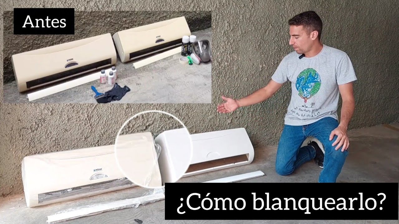 C&oacute;mo blanquear las consolas de los aires acondicionados tipo Split.