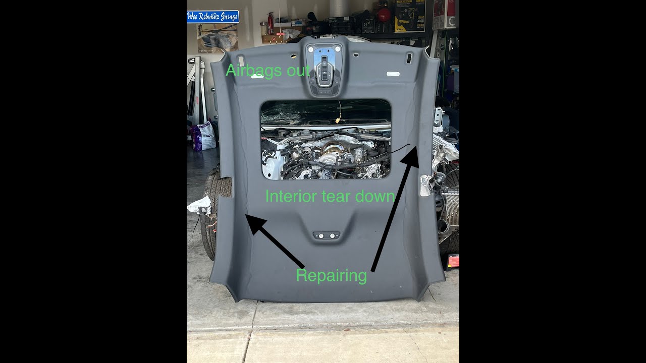 Removing Audi S5 2018 B9 Curtain Airbags and Seat Belts.