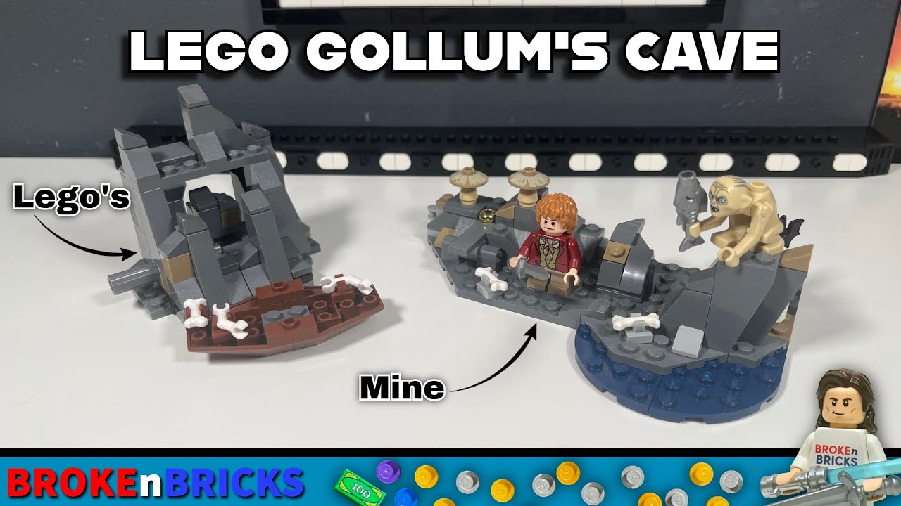 Lego Gollum's Cave MOC (set 79000 upgrade)