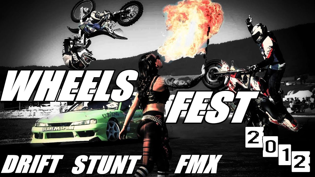 Wheels Fest 2012  - Drift, Stunt, Freestyle Motocross & Girls - Motorcycles and Cars drifting