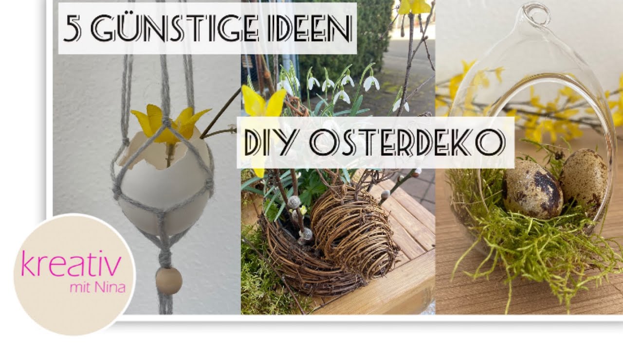 Osterdeko 2026 DIY Ideen f&uuml;r Ostern🐇 🌸 | 🐣 leichtes Makramee f&uuml;r Anf&auml;nger uvm. DIY