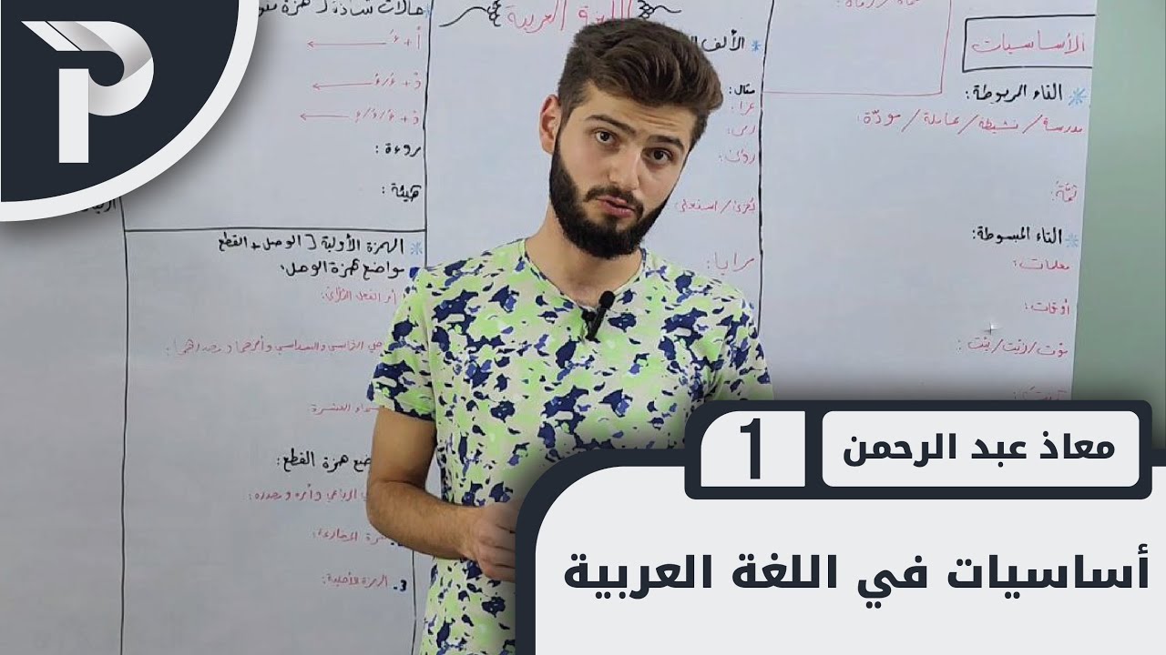 أساسيات في اللغة العربيّة || 1 || التاء المربوطة و المبسوطة و الألف اللينة و الهمزة المتوسطة