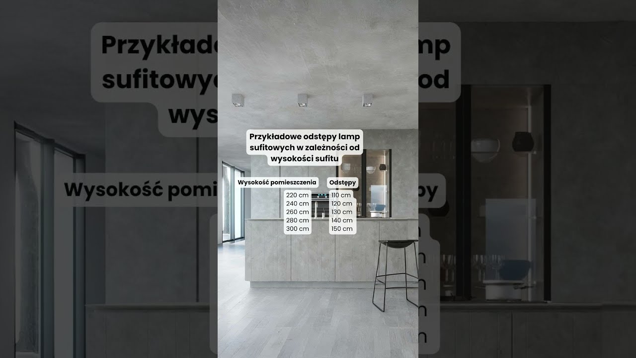 ✅ Co ile cm rozmieścić lampy tuby i halogeny LED na suficie? | Praktyczny poradnik oświetlenia
