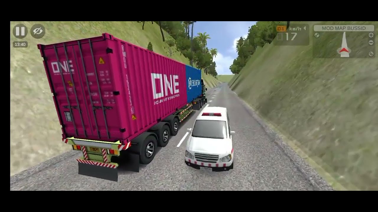 Truck fuso the great mesin V10 naik gunung lintas jalan viral malaysia