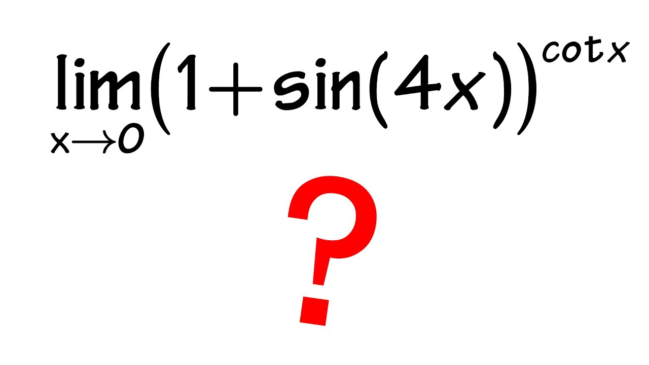 Limit of (1+sin(4x))^(cot(x)) as x goes to 0+