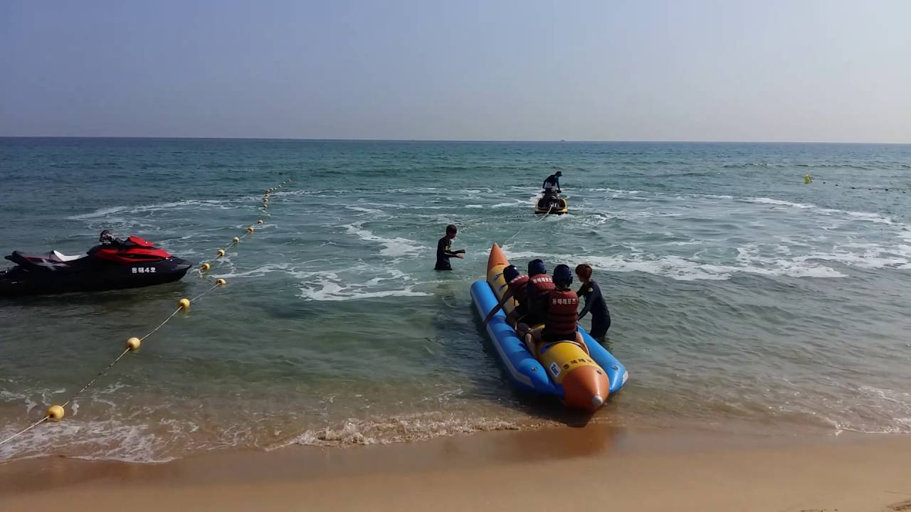 망상해수욕장 동해레포츠 바나나보트