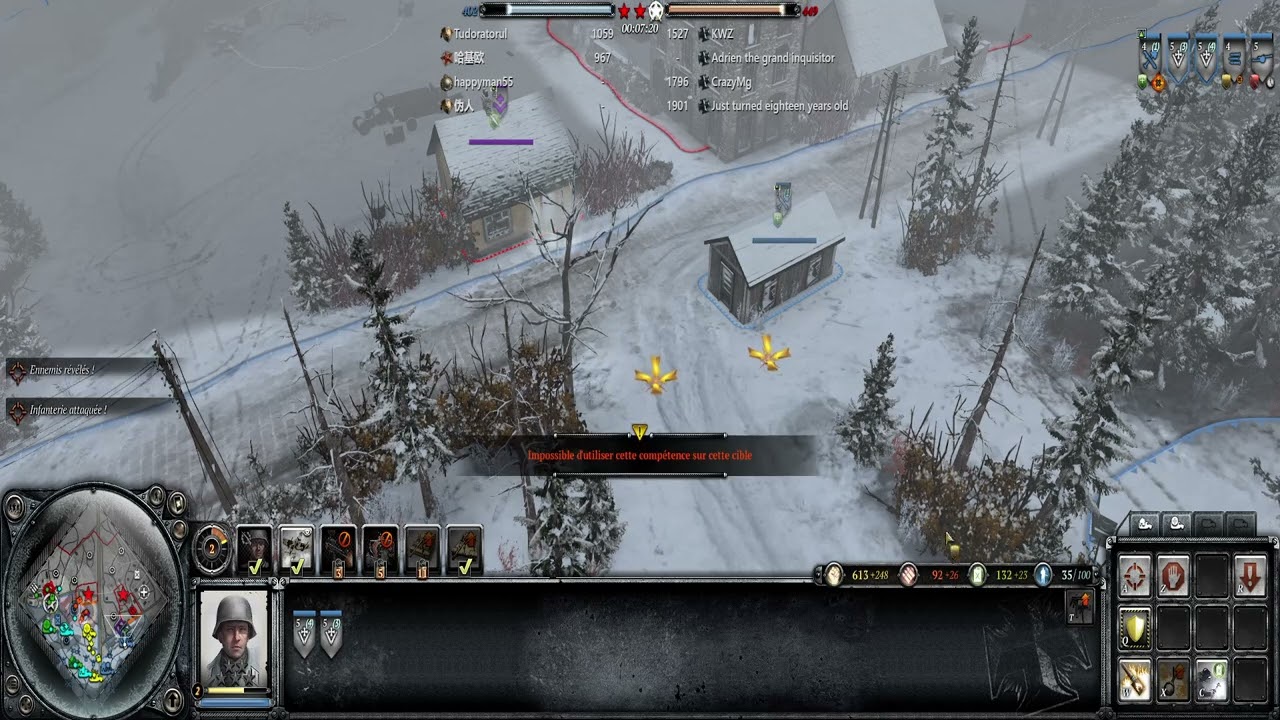 COH2 #119 La violence des chars Brit et US (4v4 Vielsalm)