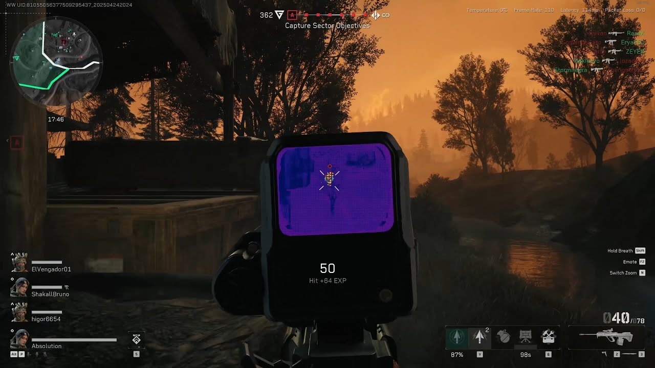 Delta Force Trench Lines A/D Night Mode Gameplay [4K 60FPS PC] - No Commentary