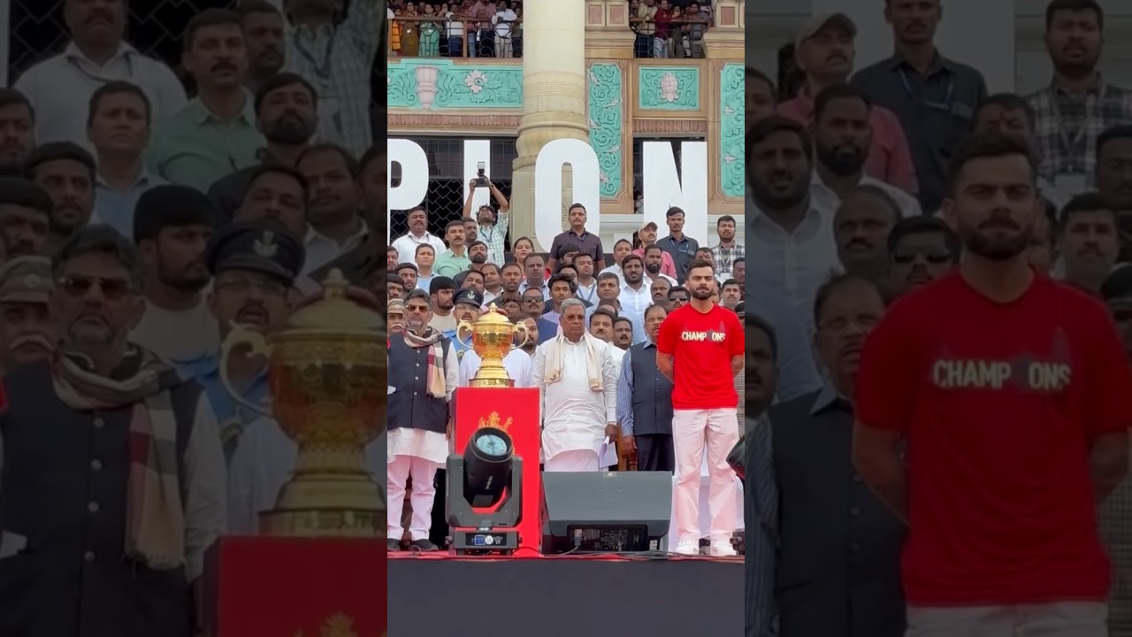 RCB Victory Celebration by Fans at 📍Vidhan Soudha and Chinnaswamy Stadium, Bengaluru