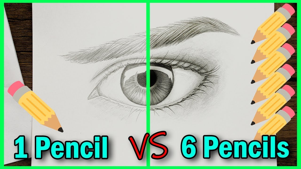1 Pencil VS 6 Pencils! (Are Drawing Pencils Worth It???)