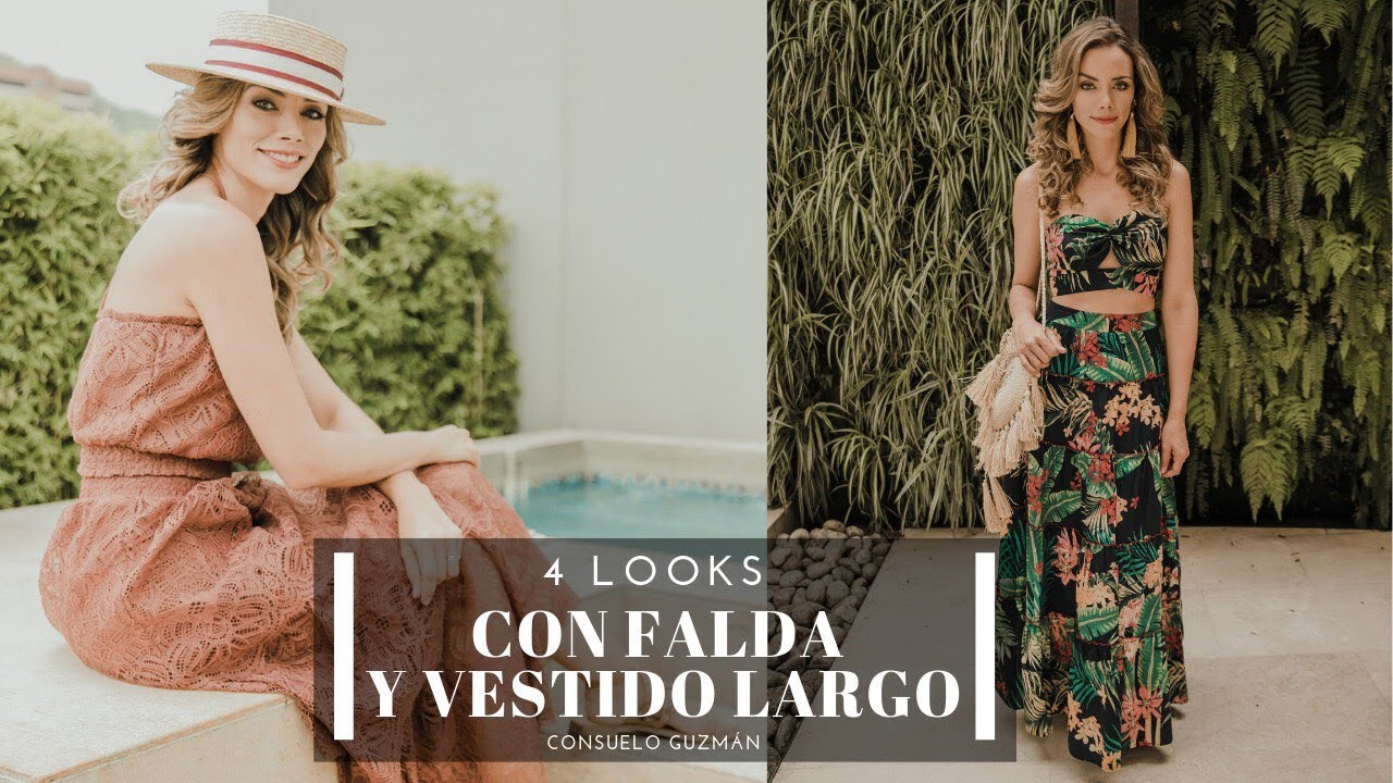 Como usar faldas y vestido largo. 4 looks para el diario I Consuelo Guzmán