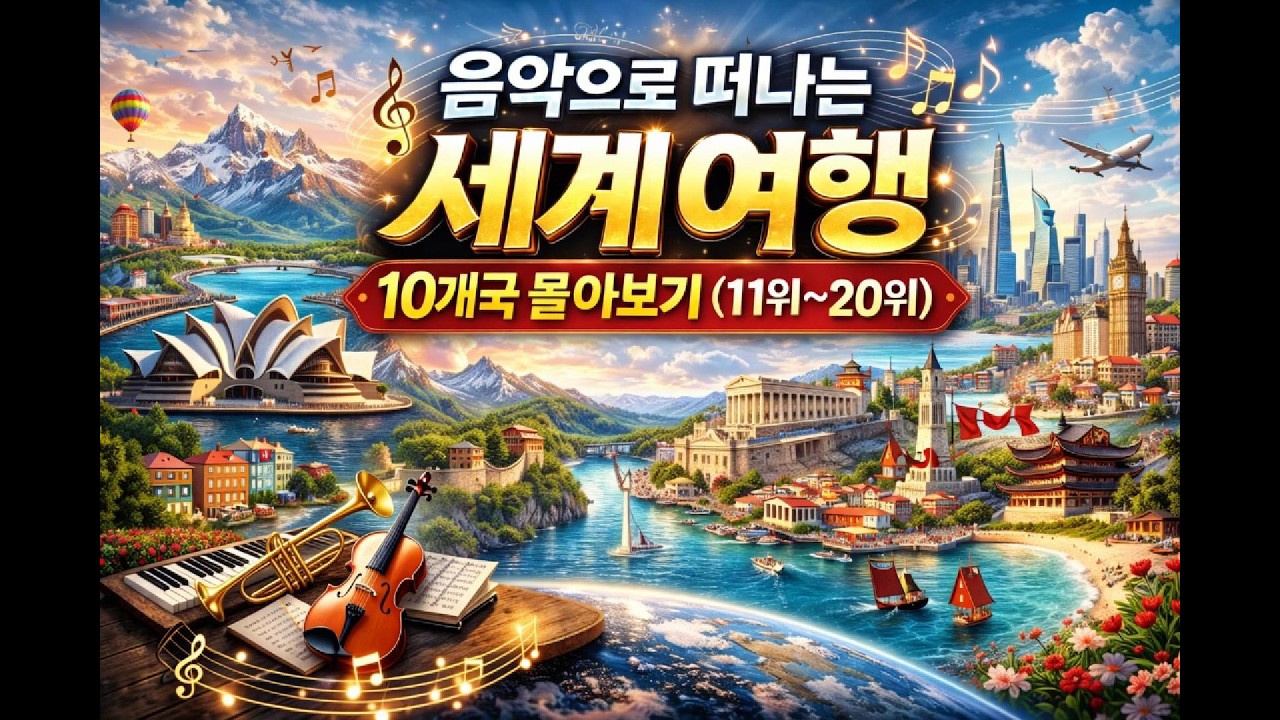음악으로 떠나는 세계여행 - 10개국 몰아보기(11위 ~ 20위)