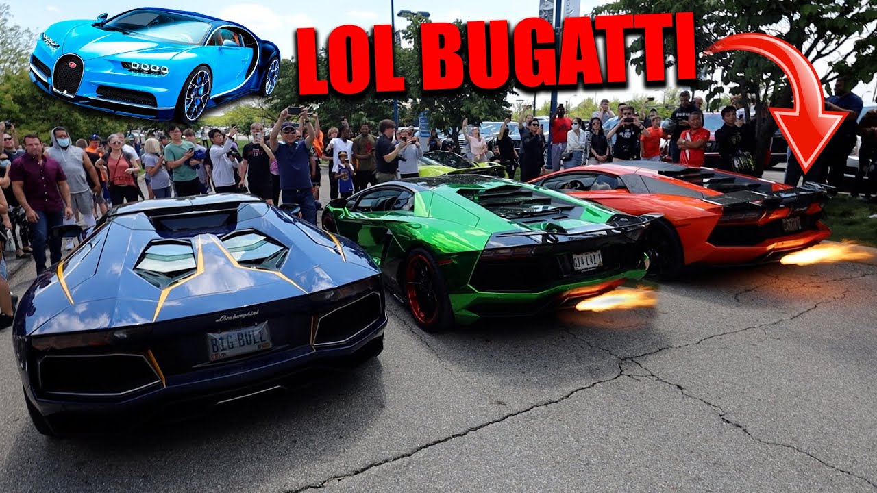 How To EMBARRASS Hypercar Owners...REV 5 LAMBORGHINIS!!! *Triple F Collection Event Pt.1*