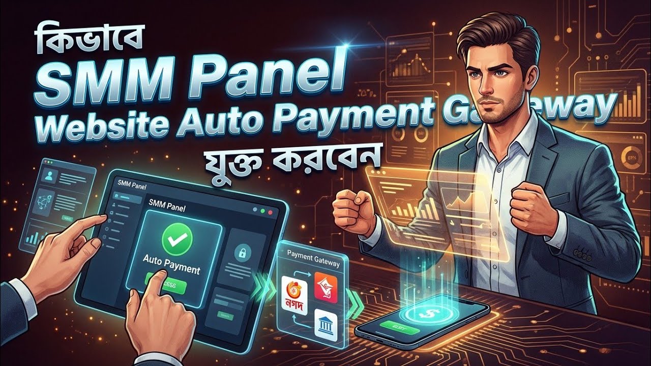 কিভাবে Modified SMM Panel Module এ Auto Payment Gateway যুক্ত করবেন   Bangla Tutorial