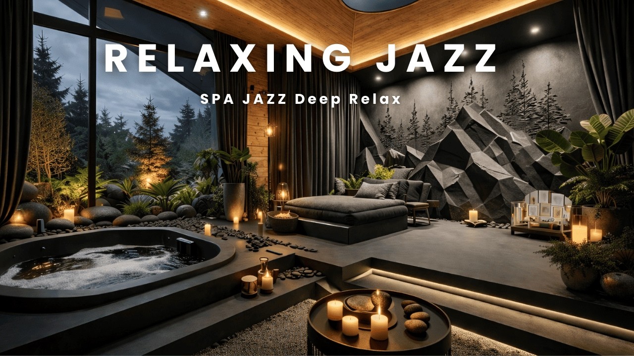 Deep Relaxing Jazz Instrumental – 3 Hours Loop | Calm Night Spa Vibes | No Vocal 8K