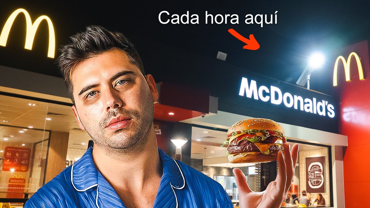 Comí en McDonald’s a CADA HORA por 24 HORAS