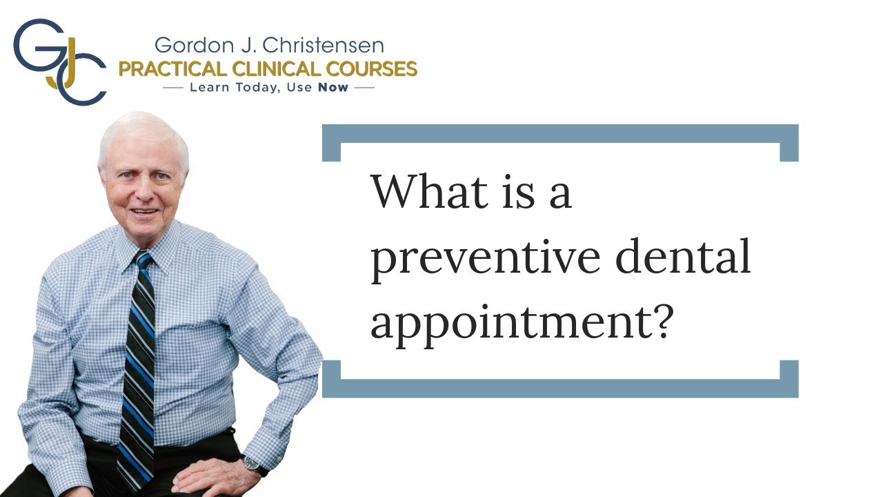 What is a preventive dental appointment?
