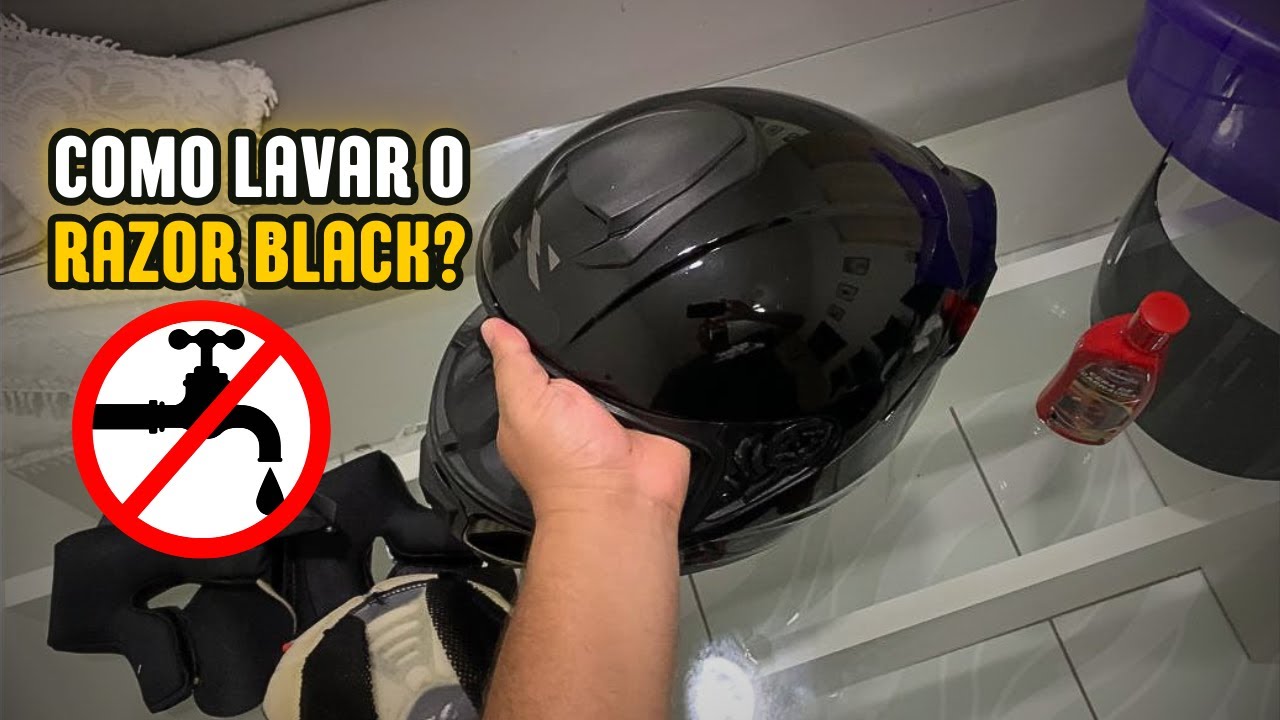 COMO LAVAR O CAPACETE NORISK RAZOR BLACK EDITION?!