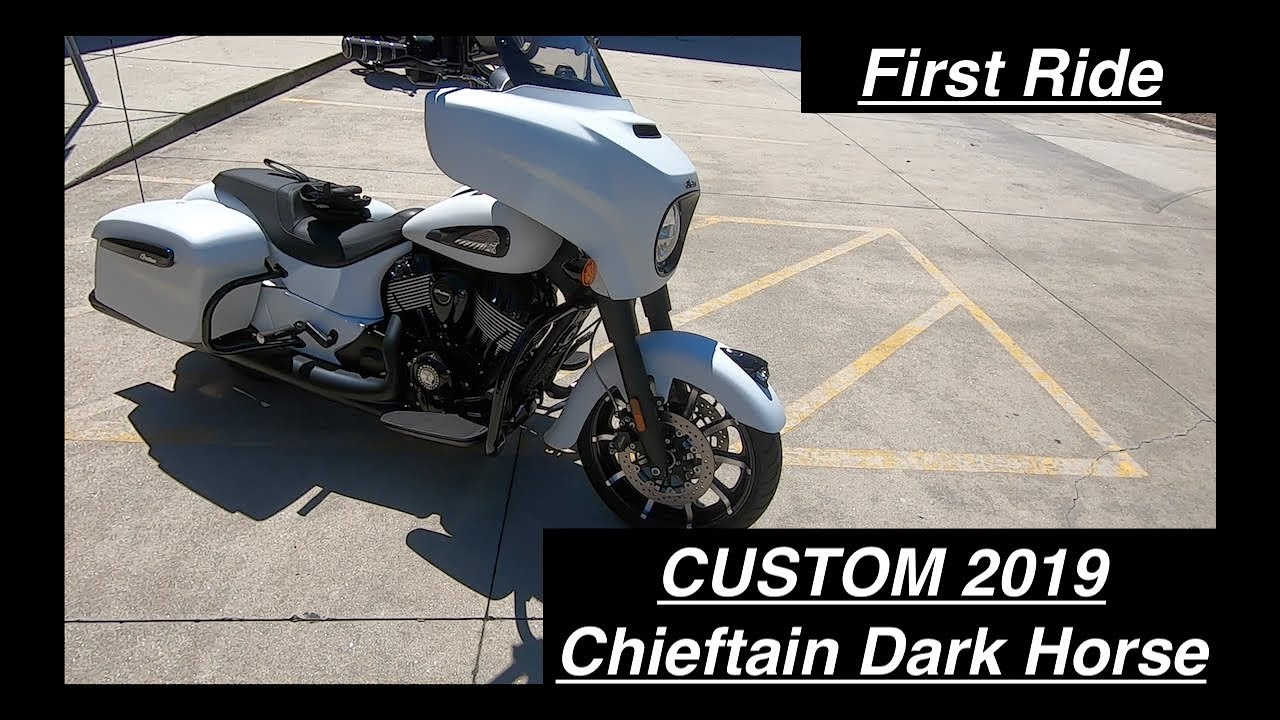 Custom 2019 Indian Chieftain Dark Horse | First Ride