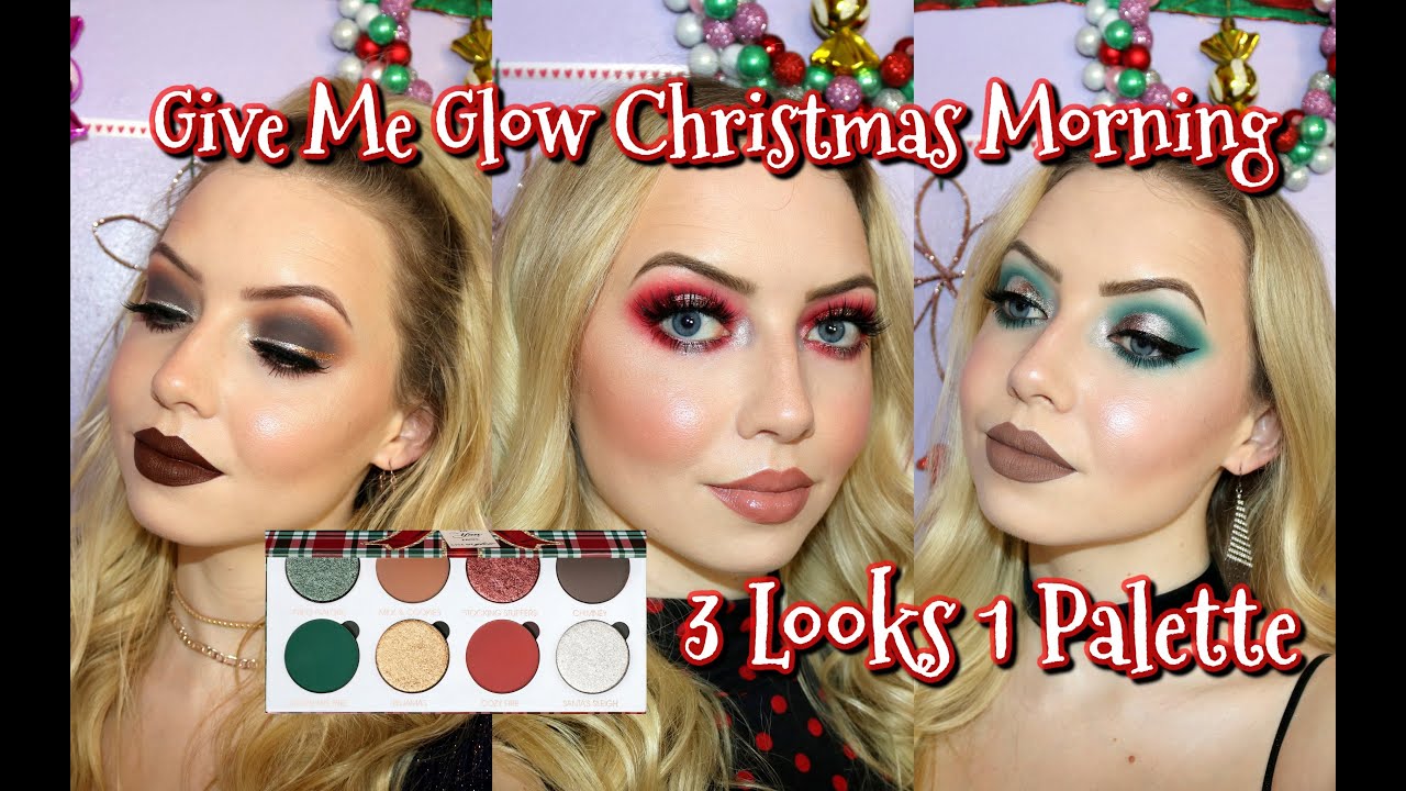 Give Me Glow Christmas Morning Palette | 3 Looks 1 Palette Glam-mas