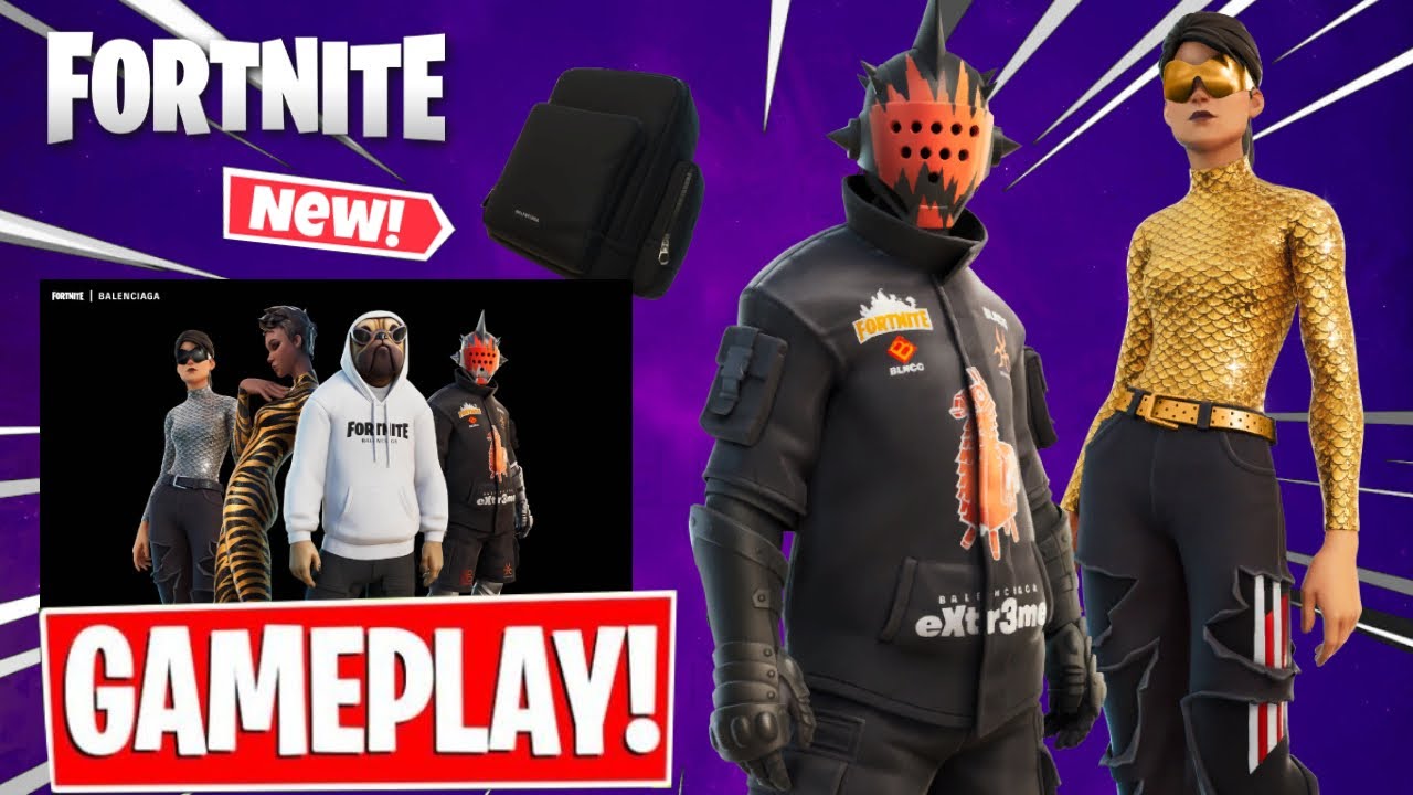 *NEW* BALENCIAGA Bundles Gameplay In Fortnite