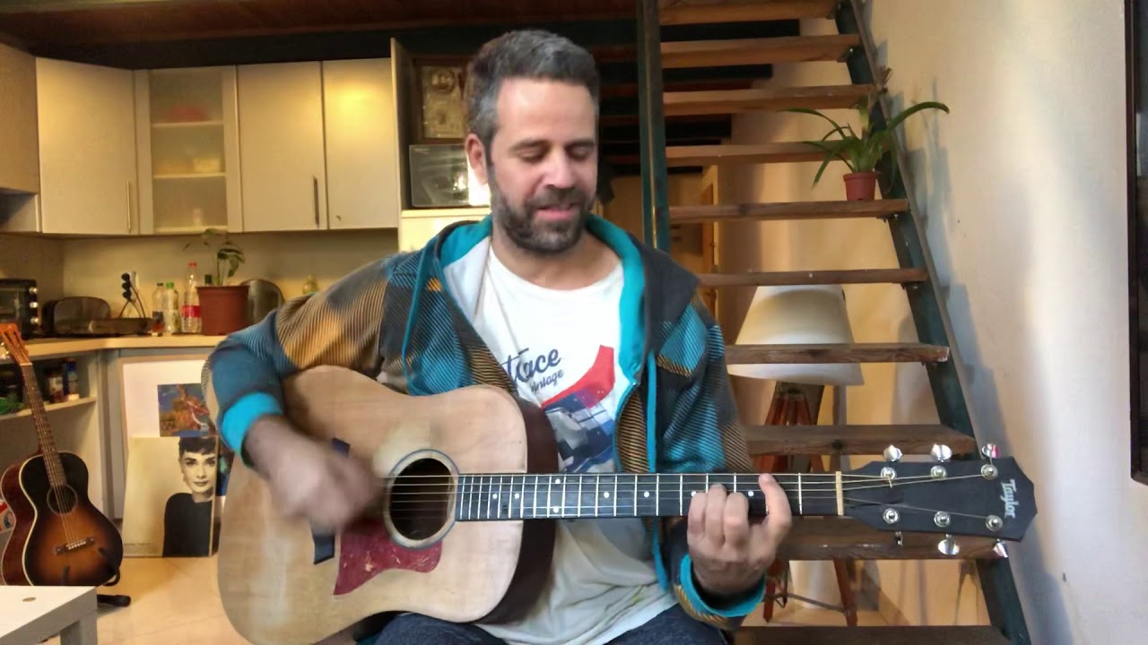 Shiny Happy People (R.E.M)- Acoustic Cover by Yoni (+Tutorial)