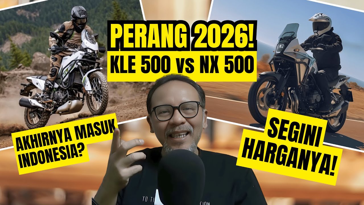 DUEL MOGE 2026! Kawasaki KLE 500 vs Honda NX 500 Akhirnya Masuk Indonesia? Segini Harganya!
