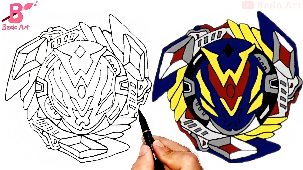 Beyblade Drawing | How to Draw Beyblade | very easy step by step