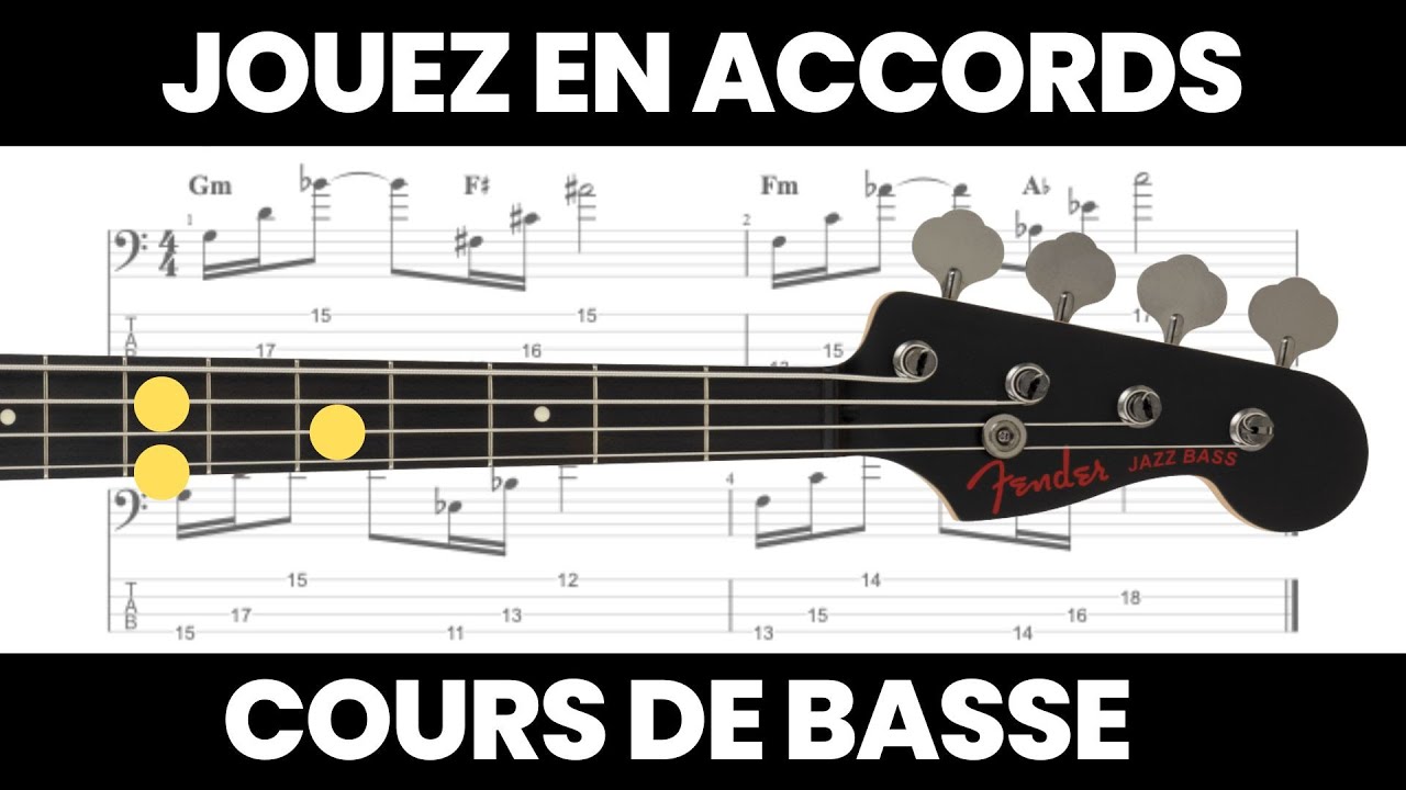 Jouez des ACCORDS &agrave; la BASSE (c'est SUBLIME) 🔥 Cours de Basse (Rocco Palladino)