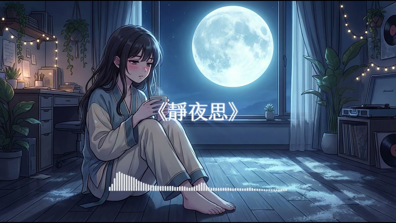 微醺長夜解藥 📻 唐詩三百首：李白靜夜思 × 迷幻 Lofi 節拍 | 深夜咖啡廳高質感 BGM、讀書放鬆