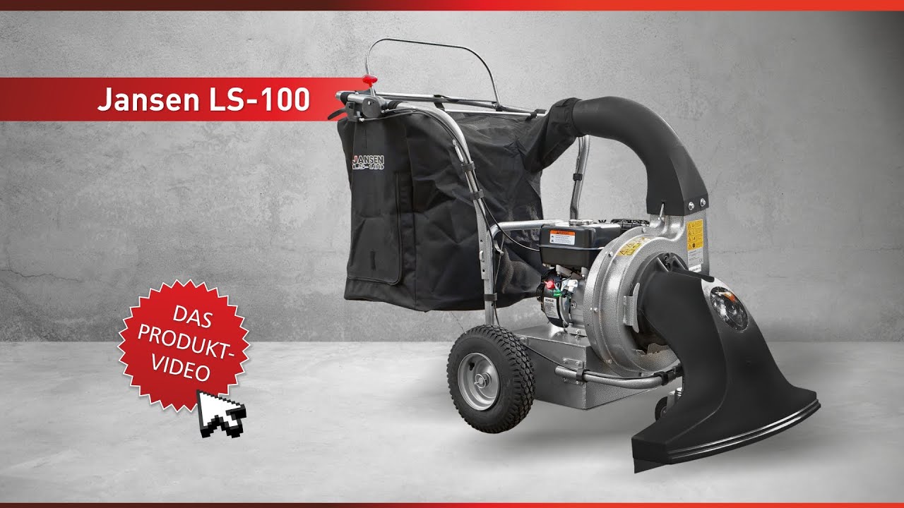 Laubsauger Jansen LS-100, fahrbar, Blattsauger, Laubbläser, KOMPLETT-SET