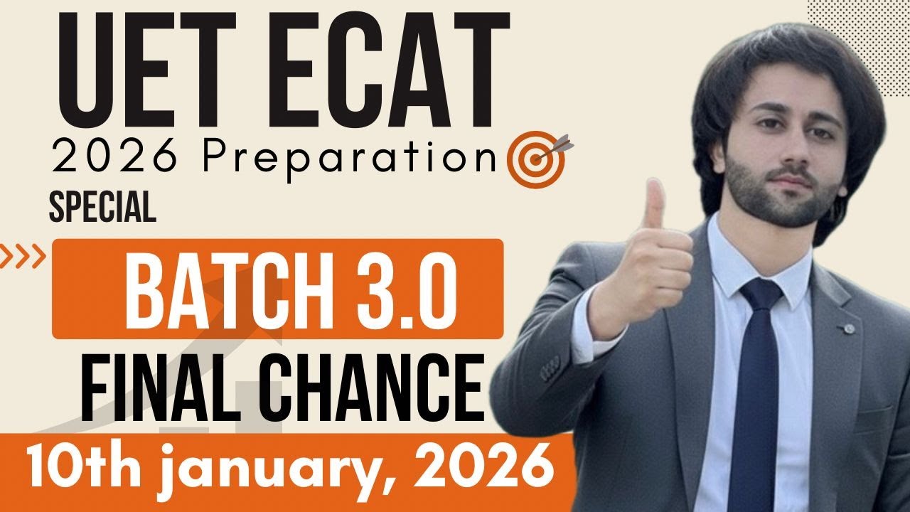 UET First Admission Test Preparation 2026 I UET Admission 2026 I ECAT UET Preparation I UET Test
