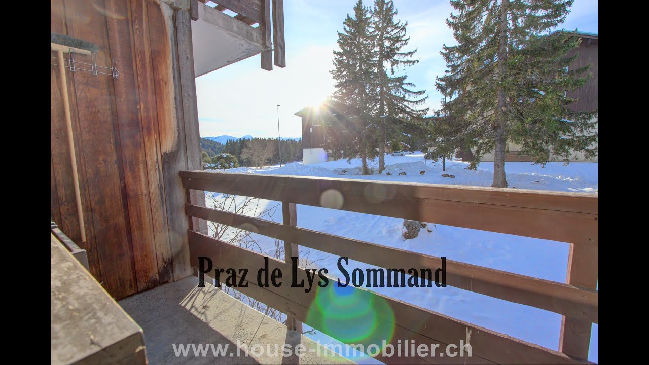 House Immobilier - Studio au pied des pistes au coeur de la station de Praz de Lys Sommand