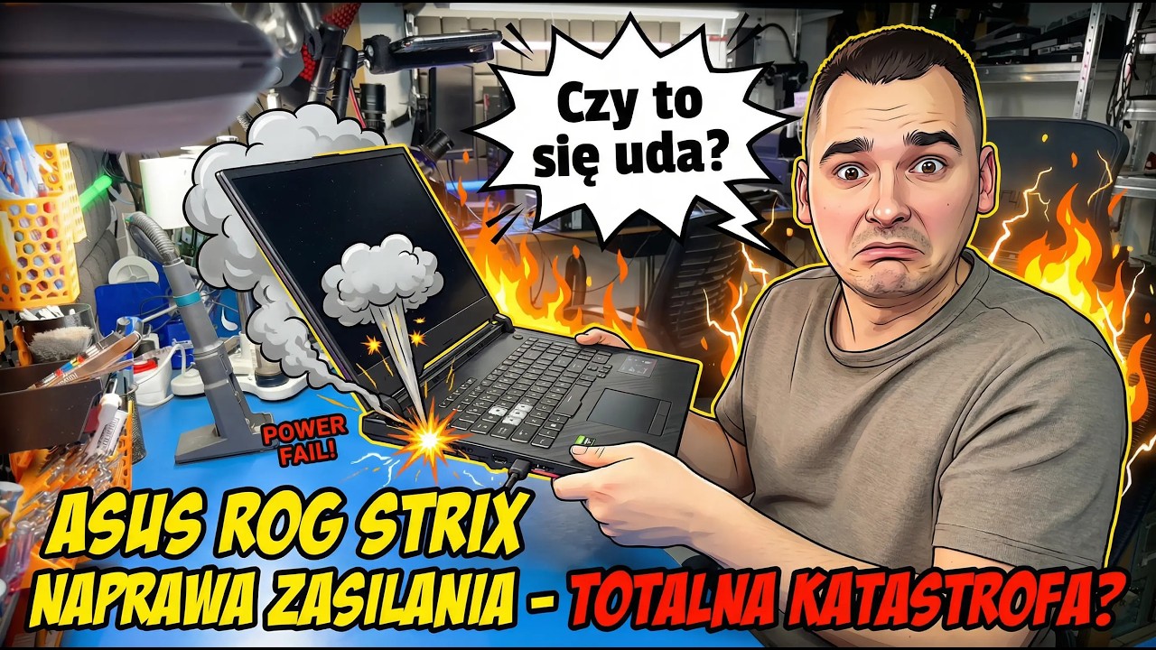 Zarobię czy stracę?! Gamingowy laptop Asus Rog Strix za 500zł.
