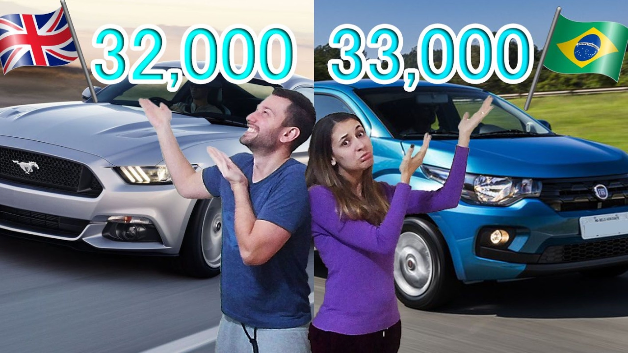 Loja de carros na Inglaterra + Muito mais barato que no Brasil