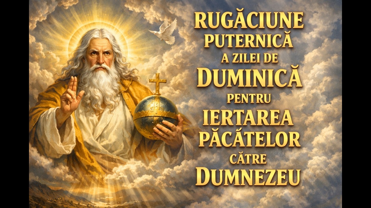 RUGĂCIUNE PUTERNICA DE 3 MINUTE A ZILEI DE DUMINICA  CĂTRE DUMNEZEU