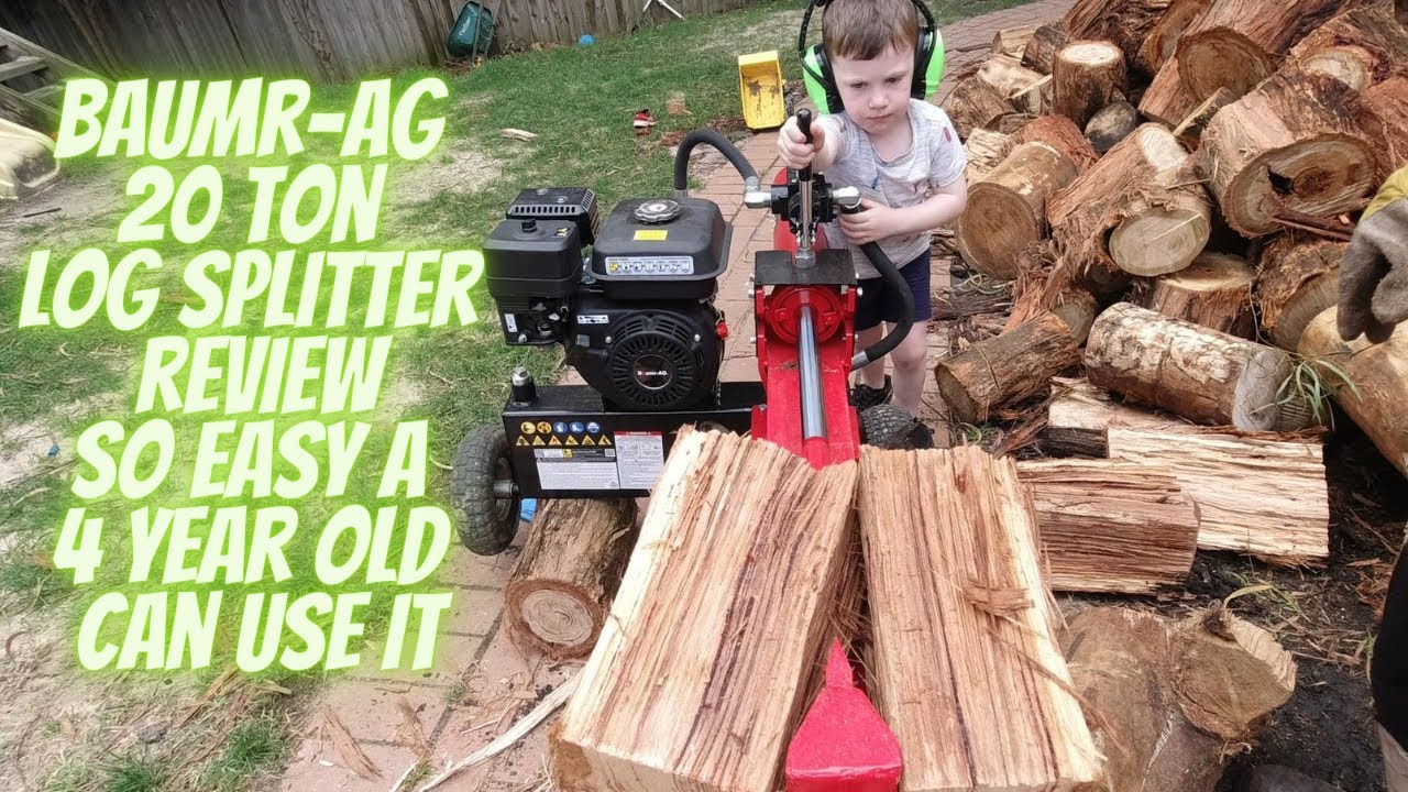 BAUMR-AG 20 Ton Hydraulic Petrol Log Splitter First Run