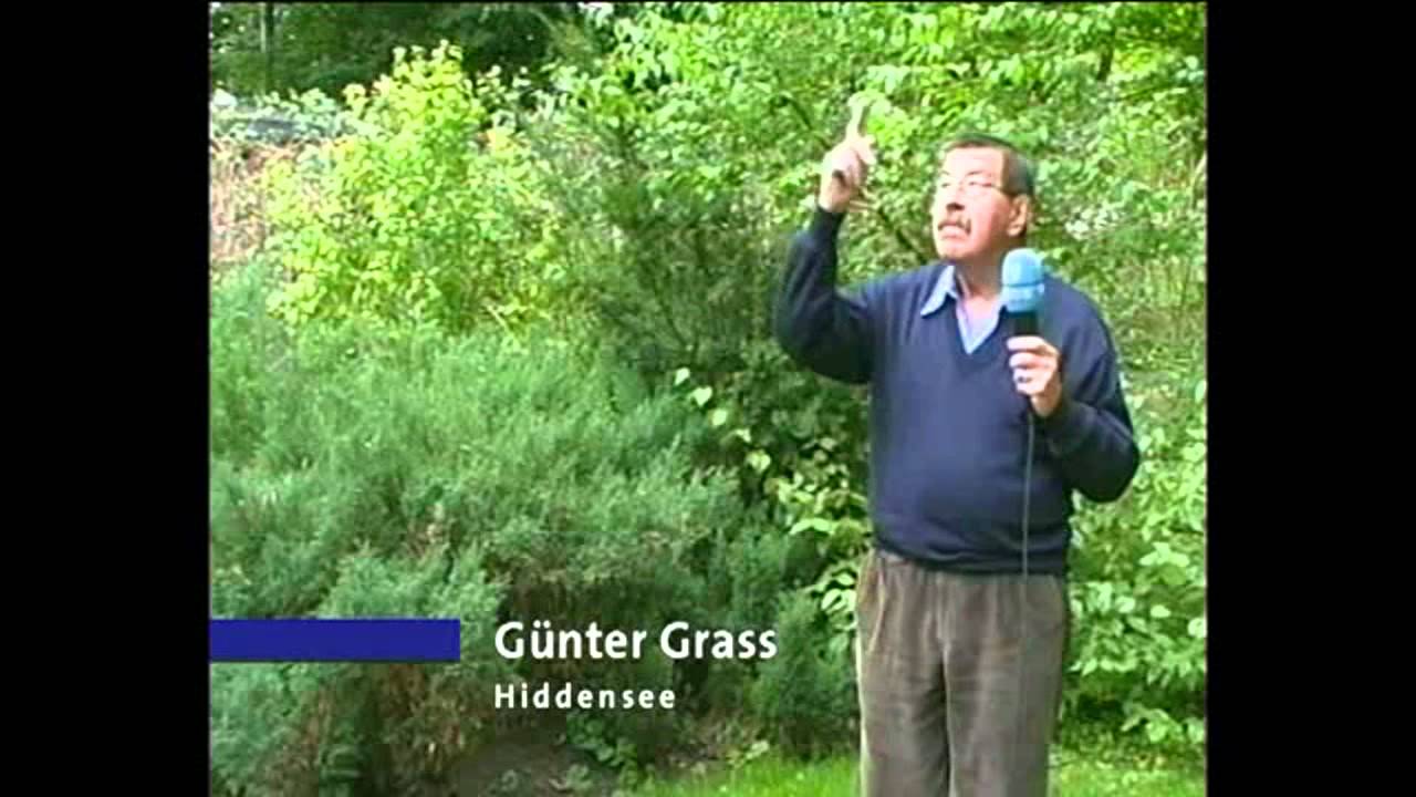 Prominente als Wettermoderator: Guenter Grass mit Joerg Kachelmann im "Wetter im Ersten"