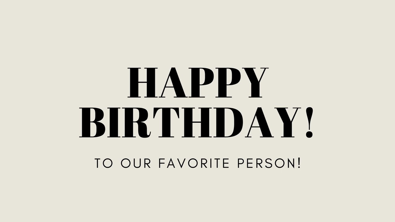 Happy Birthday Vintage | Happy Birthday Screensaver | Vintage Minimalistic Birthday Tv Art Banner