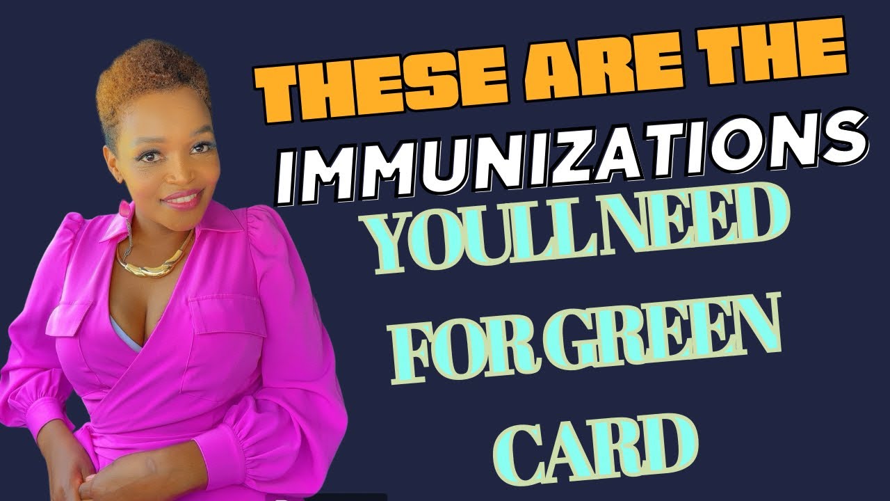 This is the list of the immunizations you should get after winning green card & the cost.