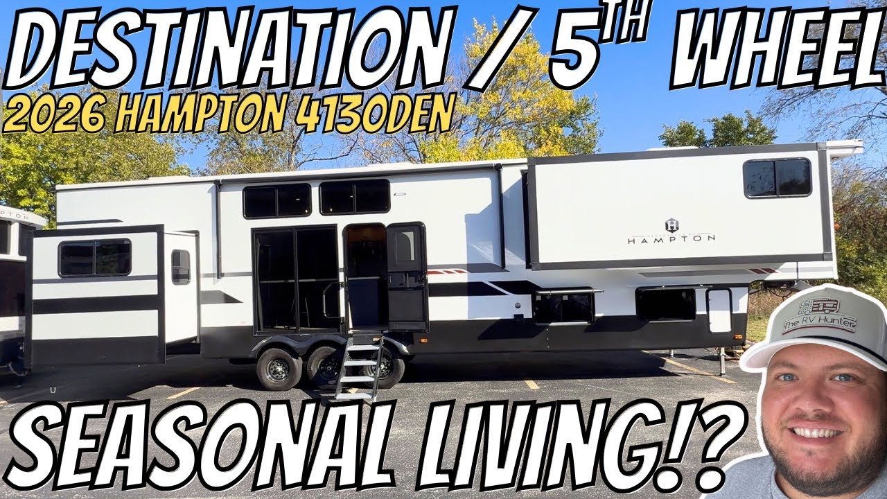 ОГРОМНОЕ направление 5th Wheel!!! 2026 Хэмптон 4130DEN