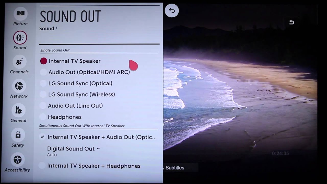 Настройка звука на телевизоре LG Smart TV | LG USA