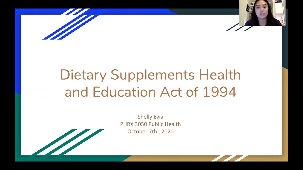 Dietary Supplements Health and Education Act of 1994