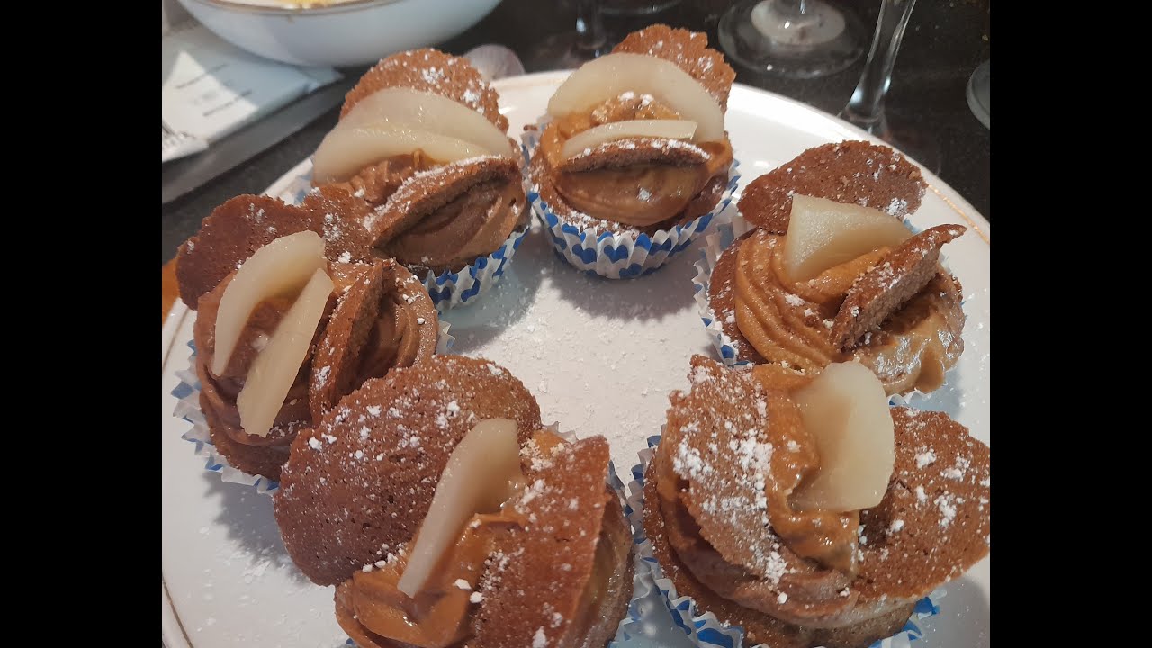 CHOCOLATE AND PEAR CUP CAKES Made easy to do give it a try