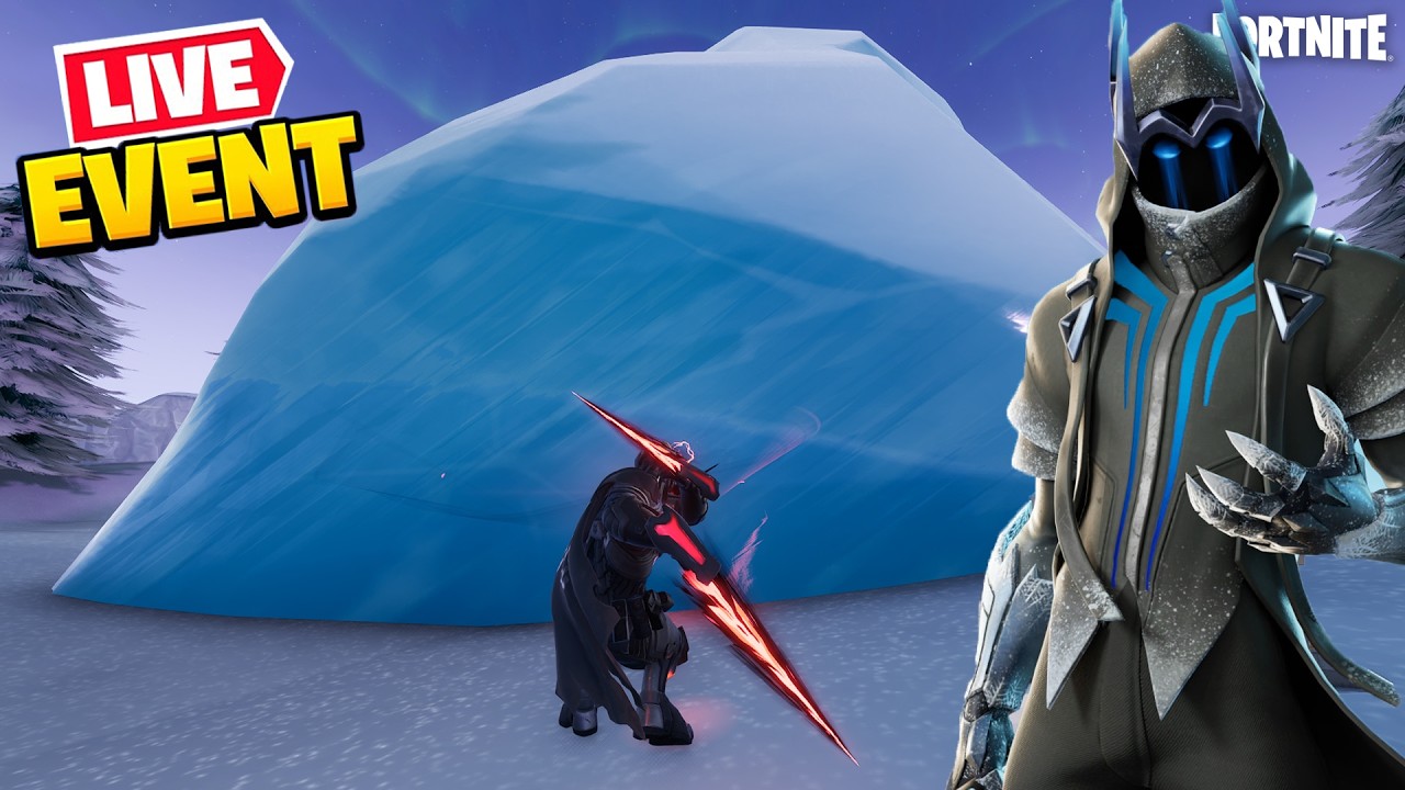 Событие &laquo;Ледяная буря&raquo; в Fortnite OG | Событие для сообщества: Уничтожьте ледяную глыбу
